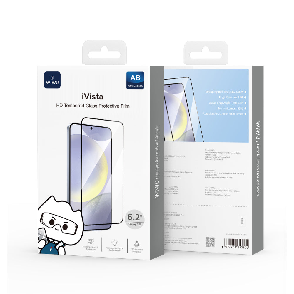 Wiwu iVista Galaxy S25 Super Hardness Ekran Koruyucu Wiwu iVista Galaxy S25 Super Hardness Ekran Koruyucu